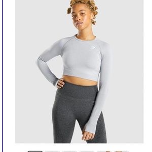 Gymshark Longsleeve Crop Top Size Large